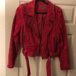 Gently used BLANKNYC red suede jacket